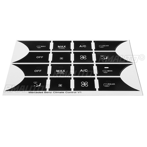 สติ๊กเกอร์ซ่อมแซมสำหรับเมอร์เซเดส-เบนซ์ W204 C300 C350 2008-2014 ปุ่มเปลี่ยนไวนิลควบคุมอุณหภูมิสติ๊กเกอร์อุปกรณ์เสริม - Product Image 2