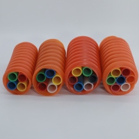 Tuyau micro-conduit flexible transparent en PEHD de qualité supérieure à 7 trous, haute pression, durable, écologique et anticorrosion pour fibre optique souterraine