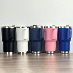 1500ml insulated stainless steel travel mug with leakproof lid and ergonomic handle custom logo <b>reusable</b> cold coffee <b>cup</b> for off - Product Image 1
