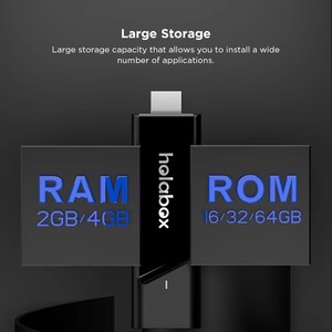 Vente en gros d'usine OEM 8K Ultra HD Holabox T600 4K <span class=keywords><strong>IP</strong></span> TV Sticks <span class=keywords><strong>Android</strong></span> 14.0 2GB 16GB <span class=keywords><strong>Android</strong></span> IPTV Dongle <span class=keywords><strong>Box</strong></span> avec télécommande BT WIFI - Product Image 4