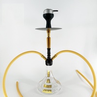 Chicha à double tuyau jaune grande taille prête à être expédiée