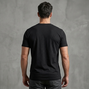 Camisas de Bambú para Hombre, de Verano, Frescas, de Manga Corta, Cuello Redondo, de Alta Calidad, Lisas, de Tela de Seda, para Negocios y Actividades al Aire Libre - Product Image 3