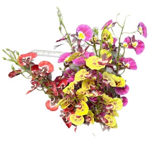 Arreglo de Orquídeas Danzantes en 3D Simuladas, 39 Piezas de Flores de Seda para Decoración de Bodas, Hogar, Interiores y Exteriores - Product Image 5