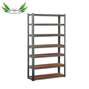 Hiện đại hai mặt kệ sách với thép-gỗ kết hợp cho nhà văn phòng hoặc trường học thư viện đồ nội thất - Product Image 4