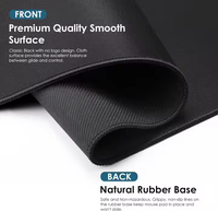 Fabrika özel büyük oyun Mouse Pad dayanıklı dikişli kenarları kaymaz klavye pedi ile sümen doğrudan stok mevcut