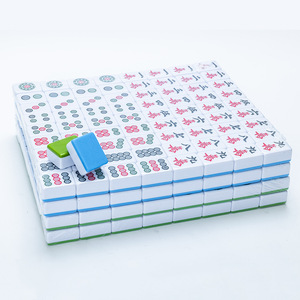 Automatic Mahjong Machine Machine Printed Blue Green 54 108 Sheets Melamine Material Chess Card <b>Entertainment</b> Universal Use - Product Image 3