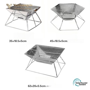 Un outil indispensable pour les barbecues de vacances, barbecue pliable, barbecue au charbon portable, barbecue de camping en plein air. - Product Image 2