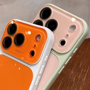 Funda Magnética para Teléfono Celular con Panel Trasero Mate AG de Moda para iPhone 17 12 13 14 15 16 Pro Max con Película Protectora de Lente HD a Prueba de Golpes - Product Image 2