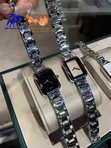 Montres de luxe pour hommes et femmes, bracelet en cuir, quartz doré, résistant à l'eau, design classique, boîtier en acier inoxydable - Product Image 5