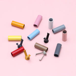 Botones de Bloqueo de Cordón Rectos - Botones de Aleación de Zinc para Cordones de Prendas, Tapas para Extremos de Cordones - Product Image 4