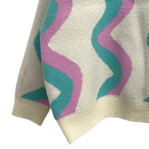 Suéter de Punto Personalizado YIYU con Logotipo para Mujer, Diseño Jacquard, Prenda de Punto para <span class=keywords><strong>Dama</strong></span>, Suéter de Punto para Chicas, Top de Punto Suave como la Mantequilla, OEM ODM - Product Image 3