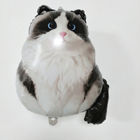 Ballons en forme de chat Ragdoll, Scottish Fold, American Shorthair pour la décoration d'anniversaire de chat, décorations de chat Kawaii