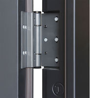 Porte d'entrée extérieure à charnières pour maison, hôtel, projet, usine – Porte de sécurité en acier avec cadre, vente en gros
