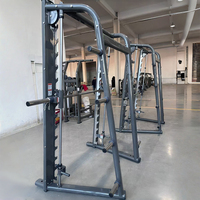 EdeFit Smith Machine Squat Rack - Appareil de fitness multifonctionnel en métal à charge par plaques pour entraînements corps entier