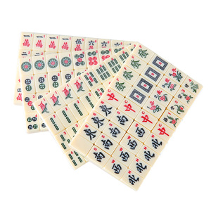 Mini Mahjong <b>Set</b> 20mm Melamine Tiles Portable Travel Size With <b>Dice</b> And Case - Product Image 4