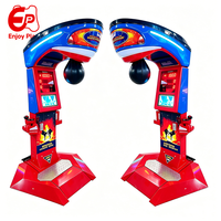 Máquina de Boxeo Arcade de Acero Metálico que Funciona con Monedas, Equipo de Juego Electrónico para Medir la Fuerza, para Salas de Juegos y Parques de Diversiones