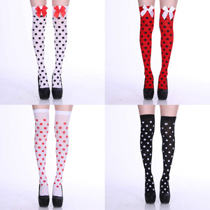 Polka Dot Over The Knee <b>Stockings</b> Women Transparent Socks For Halloween <b>Christmas</b> Costume Party Accessories - Product Image 1