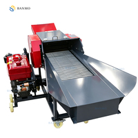 Picadora de Forraje BANMO, Máquina para Picar y Triturar Pasto, Procesadora de Alimento para Animales Móvil, Diésel, Gasolina, Eléctrica, 2-6tph