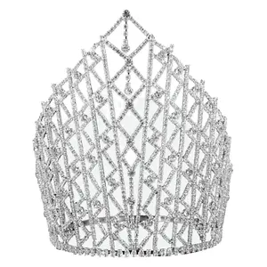 Большая круглая корона Хрустальная корона для девочек