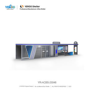 Abri de bus extérieur intelligent en acier galvanisé de haute qualité avec boîte à lumière LCD, économie d'énergie, montage facile et système d'<span class=keywords><strong>annonce</strong></span> - Product Image 3