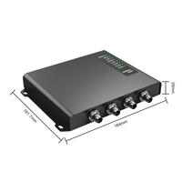 Lector RFID CHAFON CF810 de Alta Potencia 33dbm ISO18000-6C con 4 Puertos POE/GPIO/WiFi, Largo Alcance 860-960MHz UHF, Control de Acceso, Metálico