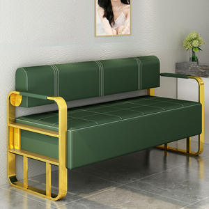 Divano e Poltrona d'<span class=keywords><strong>Attesa</strong></span> Dorati Moderni per Barbiere e Salone, Arredamento Commerciale di Alta Qualità per Ospedali e Palestre - Product Image 6