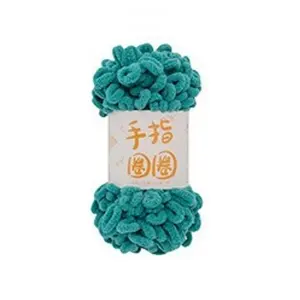Finger Ring Loop Yarn Not Require a Knitting Tool 100g 100% Polyester Yarn for Home Decoration
