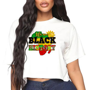 Toppe personalizzate per il mese della storia nera in ferro su trasferimento DTF adesivi per trasferimenti termici pronti a premere per abbigliamento con cappuccio T-Shirt - Product Image 3