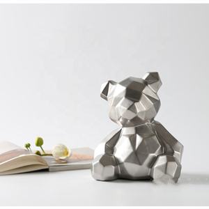 Nordique Géométrique Animaux Ours En Céramique Décoration de La Maison Salon - Product Image 4