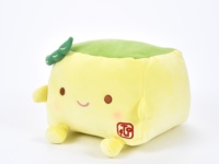 Fabricant en gros de jouets en peluche alimentaires doux et rembourrés en forme de tofu carré personnalisés
