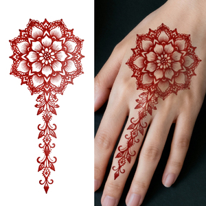 <span class=keywords><strong>Tatuajes</strong></span> Temporales de Henna Coloridos, Adhesivos con Diseños Geométricos y Étnicos, Resistentes al Agua, Adecuados <span class=keywords><strong>para</strong></span> la Parte Posterior de la Mano y la <span class=keywords><strong>Muñeca</strong></span> - Product Image 1