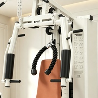 Machine de musculation multifonctionnelle tout-en-un en acier inoxydable de qualité commerciale pour club de fitness professionnel : presse à jambes, machine à ramer assise et exercices de tirage à câble