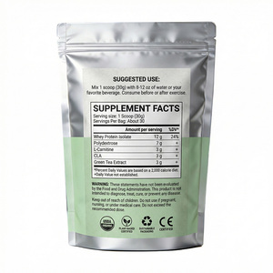 Proteína en Polvo Premium, Baja en Grasas y Alta en Proteínas, Mezcla de Té Verde y Suero, Personalizable OEM ODM, Certificación NSF ISO, Vegano, Kosher, Halal - Product Image 3