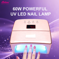 Nouvelle Arrivée Lampe de Séchage Rapide pour Ongles en Gel, Lampe UV LED Carrée Intelligente à Faible Température avec Logo Personnalisé, Vente en Gros Usine