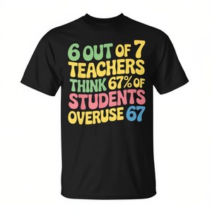 Camiseta Teacher Overuse 67 para profesores, regalo divertido, diseño humorístico - Product Image 2