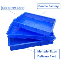 Bac de stockage empilable en PP de qualité alimentaire, ventilé, surface peinte durable, caisse en plastique pour levée de pain, pâte à pizza, levain