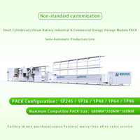 Lini Perakitan Paket Baterai Lithium Ion Silinder Kecil Semi-Otomatis Sunka Lead 35-40 PPM 220V/380V