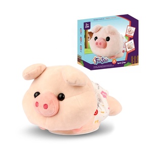 Cerdo de peluche con control de voz, juguete de cerdo de peluche suave con control de voz, giroscopio, grabación de música ligera, repetición oink, nuevo diseño - Product Image 1