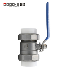 Válvula de bola de latón GOOD-E, niquelado, 20mm, 25mm, 32mm, 40mm, 50mm, 63mm, Unión doble de plástico - Product Image 5