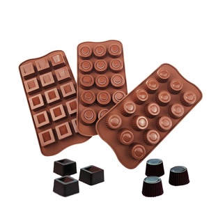 <b>Silicone</b> Multi-Shape Chocolate Making Reusable and Heat Resistant <b>Baking</b> Mold - Product Image 1