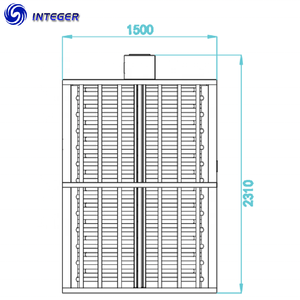 An Ninh Tự Động Quay Vòng Đầy Đủ Chiều Cao Cửa Quay Cổng INSWG-835 - Product Image 2