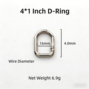Gancio a molla ad anello in lega di zinco | Appendiabiti <span class=keywords><strong>per</strong></span> borsa da 16mm/22mm/25mm/32mm durevole con fibbia semicerchio mobile fornitura di fabbrica - Product Image 5
