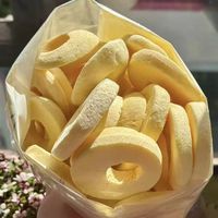 Direct verzonden appelchips, handgesneden gevriesdroogde appels - lage GI gedroogde appelschijfjes 20g/100g zakje. Perfecte snack voor zwangere vrouwen.