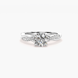 Bague de fiançailles classique en argent avec halo caché en moissanite et diamant, bijoux fins étincelants pour femme, idéale pour demande en mariage ou mariage - Product Image 6