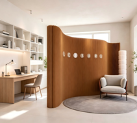 Paravent décoratif autoportant sur mesure, écran de séparation pliable pour hôtel, maison, projet OEM