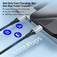 Câble de charge rapide Type-C 240w tressé 6a USB-C, cordon de chargeur haute vitesse pour iPhone 15 Samsung Xiaomi Huawei