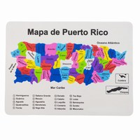 Rompecabezas de espuma Juegos de rompecabezas de EVA personalizados Mapa de Puerto Rico Imprimir Juguete de pensamiento para la familia Niños Adultos