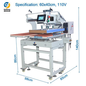 Ev yarı otomatik 110V 220V DTF Film transferi düz yatak kolay işletmek için hava kuvvetleri ısı basın makinesi t Shirt - Product Image 2