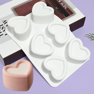 Groove Cuore di Cioccolato Silicone Stampi per Cioccolato Cubetti di Ghiaccio Caramella Torta di Jello <span class=keywords><strong>Mousse</strong></span> di Cottura Sapone fatto a mano Candele - Product Image 3