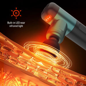 Mini pistola de terapia de luz roja recargable, pistola masajeadora de tejido profundo portátil de grado profesional para relajación muscular - Product Image 3